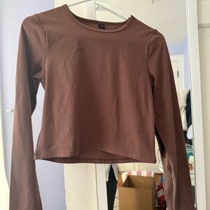 Women's Long Sleeve Brown Top
